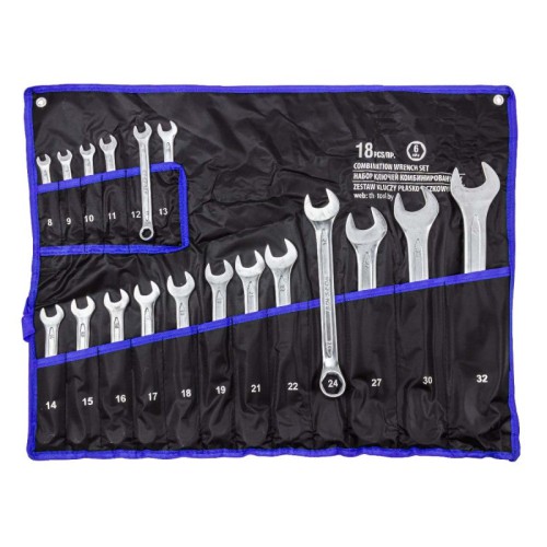 Набор комбинированных ключей 18пр